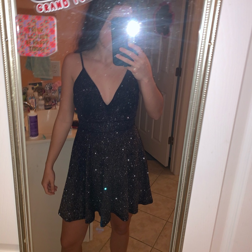 starry night sparkly formal dress